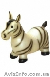 Яркая надувная-прыгающая игрушка Зебра - <ro>Изображение</ro><ru>Изображение</ru> #1, <ru>Объявление</ru> #8399