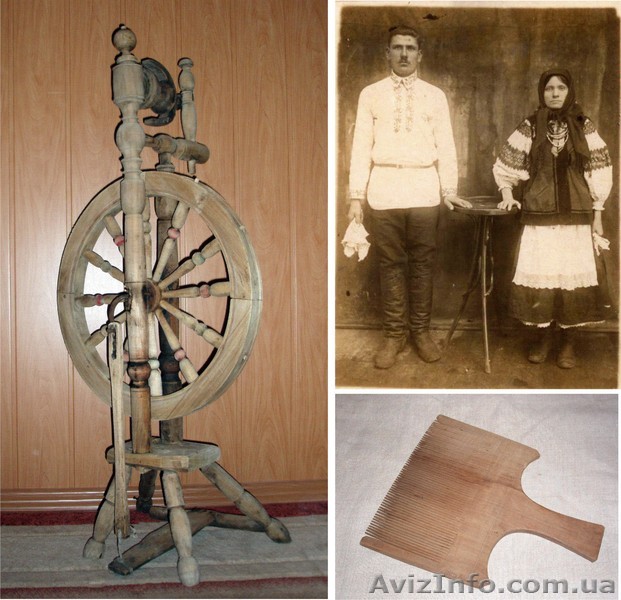Прялка старинная, оригинал, конец XIX века - <ro>Изображение</ro><ru>Изображение</ru> #1, <ru>Объявление</ru> #18939