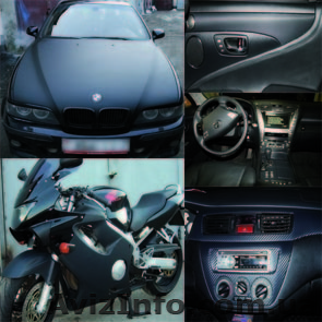 Поклейка авто пленкой. Продажа пленок карбон, черрный мат/ глянец. - <ro>Изображение</ro><ru>Изображение</ru> #1, <ru>Объявление</ru> #49214