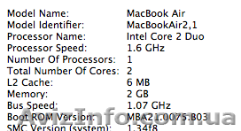 Apple MacBook Air 2,1 в идеальном состоянии, американец. - <ro>Изображение</ro><ru>Изображение</ru> #1, <ru>Объявление</ru> #49479