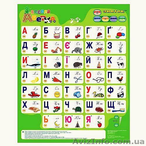 Говорящая азбука - ЗНАТОК - Весела абетка (украинский язык) - <ro>Изображение</ro><ru>Изображение</ru> #1, <ru>Объявление</ru> #145367