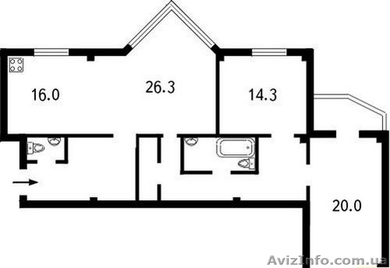 Курская, 13е, новый дом, 110 м2, 3х комн, лучгая цена!!! - <ro>Изображение</ro><ru>Изображение</ru> #1, <ru>Объявление</ru> #183558