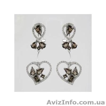 Серьги с бриллиантами и топазами DivaDiamonds DV305 - <ro>Изображение</ro><ru>Изображение</ru> #1, <ru>Объявление</ru> #179585