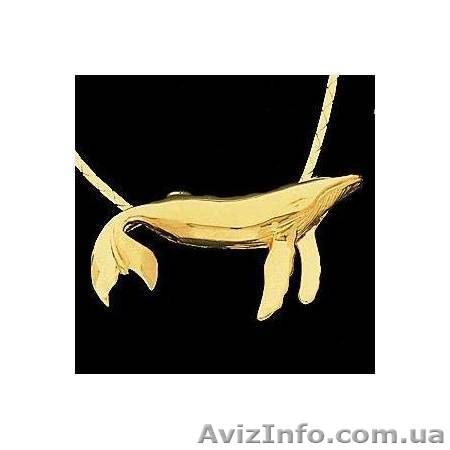 Золотой кулон "Кит" DivaDiamonds DV213 - <ro>Изображение</ro><ru>Изображение</ru> #1, <ru>Объявление</ru> #179587
