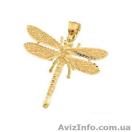 Золотой кулон "Стрекоза" DivaDiamonds DV215 - <ro>Изображение</ro><ru>Изображение</ru> #1, <ru>Объявление</ru> #179591