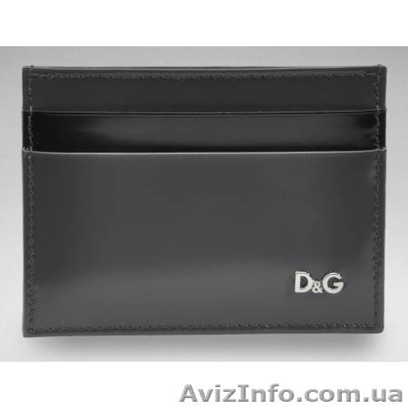 Кожаный бумажник от Dolce & Gabbana чёрный DG121 - <ro>Изображение</ro><ru>Изображение</ru> #1, <ru>Объявление</ru> #187369