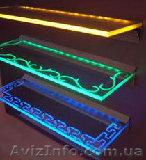 Изготовление лестниц из стекла и нержавеющей стали c подсветкой - <ro>Изображение</ro><ru>Изображение</ru> #1, <ru>Объявление</ru> #203807