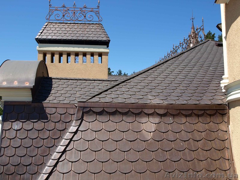 Медная битумная черепица Icopal (Франция) - <ro>Изображение</ro><ru>Изображение</ru> #1, <ru>Объявление</ru> #440059