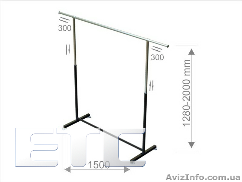 Стойка для одежды, оборудование для магазинов  - <ro>Изображение</ro><ru>Изображение</ru> #1, <ru>Объявление</ru> #486443