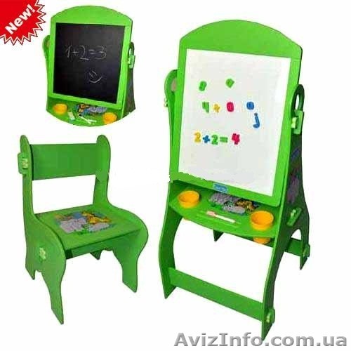 Мольберт деревянный со скамейкой - <ro>Изображение</ro><ru>Изображение</ru> #1, <ru>Объявление</ru> #511883