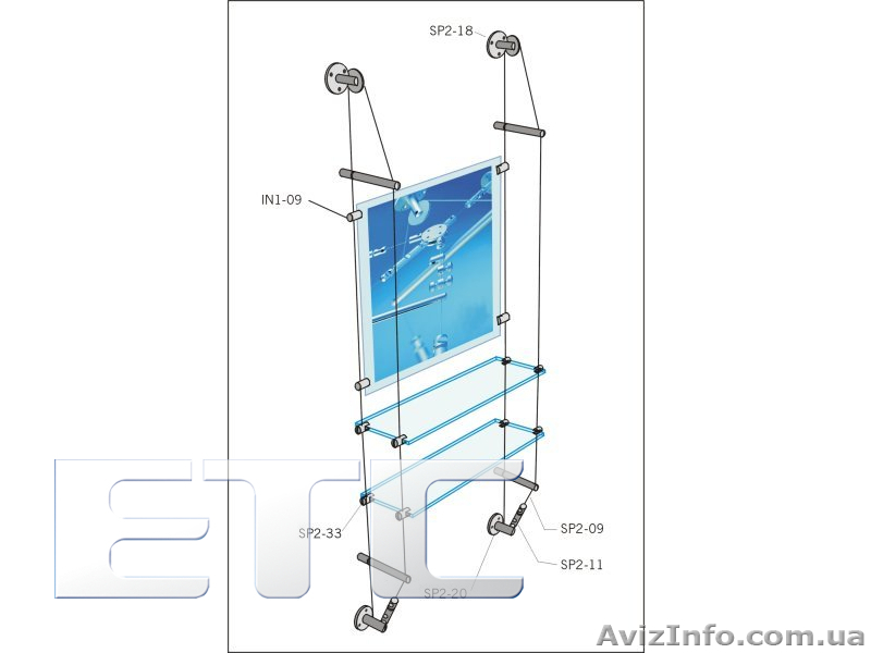 Тросовая система торгового оборудования ЕТС - <ro>Изображение</ro><ru>Изображение</ru> #1, <ru>Объявление</ru> #528448