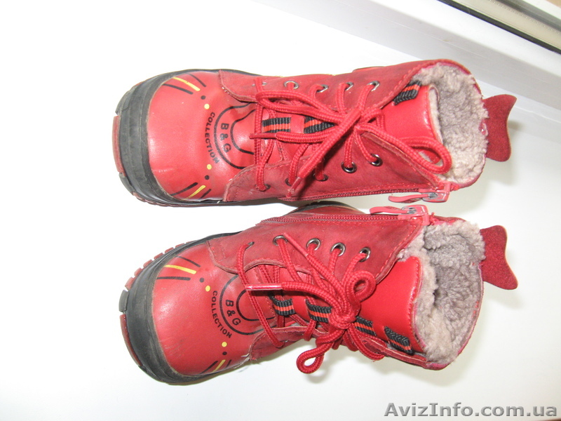 Продам зимние ботинки для девочки BG б\у натуральная кожа на нат.меху - <ro>Изображение</ro><ru>Изображение</ru> #1, <ru>Объявление</ru> #527737