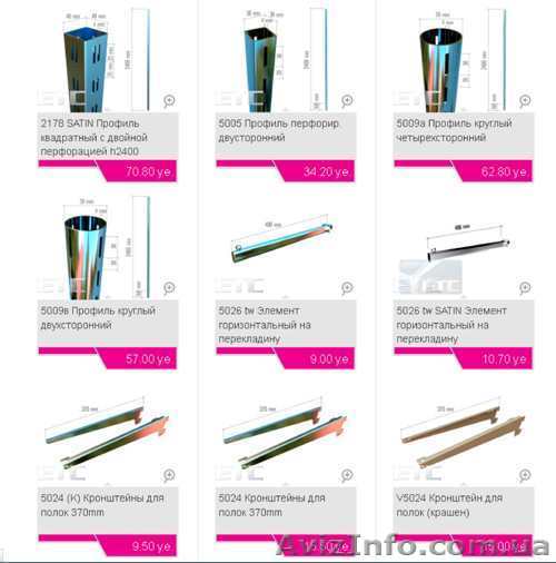 Торговое оборудование из перфорированного профиля - <ro>Изображение</ro><ru>Изображение</ru> #1, <ru>Объявление</ru> #598619