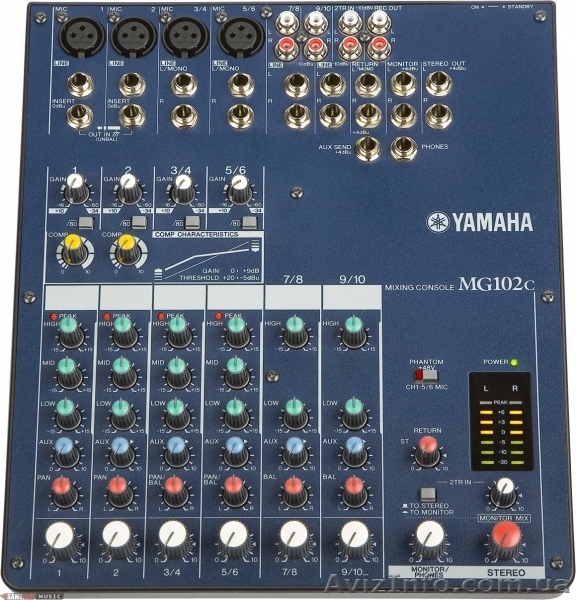 Продам микшерный пульт Yamaha MG102C новый! - <ro>Изображение</ro><ru>Изображение</ru> #1, <ru>Объявление</ru> #577895