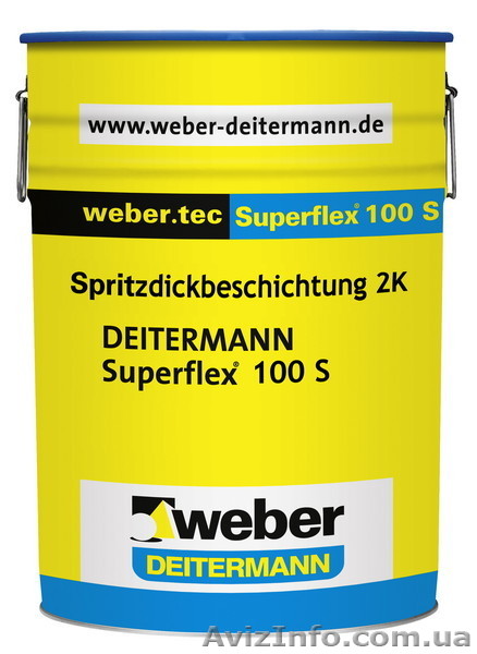 Гидроизоляция Дайтерманн Deitermann Superflex 100S  - <ro>Изображение</ro><ru>Изображение</ru> #1, <ru>Объявление</ru> #596426