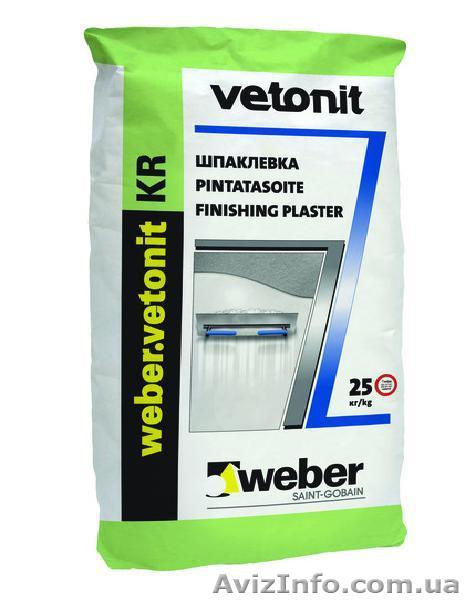 Шпаклевка для стен и потолков Weber-Vetonit KR (Ветонит КР) - <ro>Изображение</ro><ru>Изображение</ru> #1, <ru>Объявление</ru> #596446