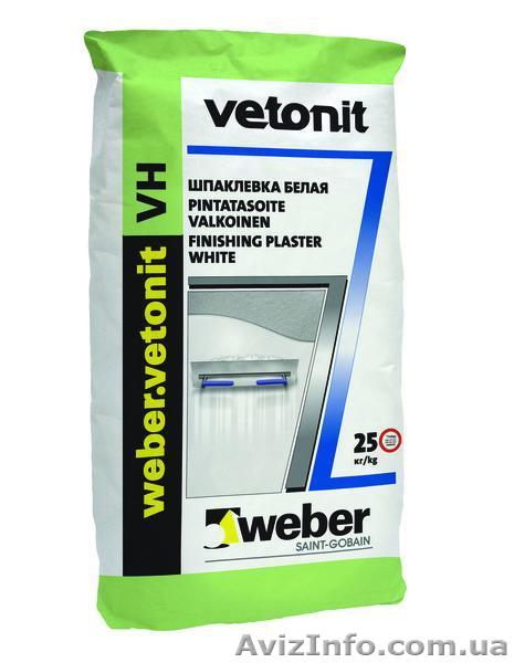 Влагостойкая шпаклевка Weber-Vetonit VX (Ветонит ВХ) - <ro>Изображение</ro><ru>Изображение</ru> #1, <ru>Объявление</ru> #596437
