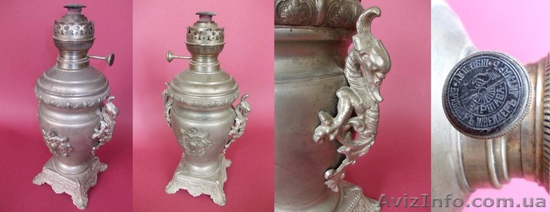 Лампа керосиновая шпиатр кон.XIX ст. - <ro>Изображение</ro><ru>Изображение</ru> #1, <ru>Объявление</ru> #641151