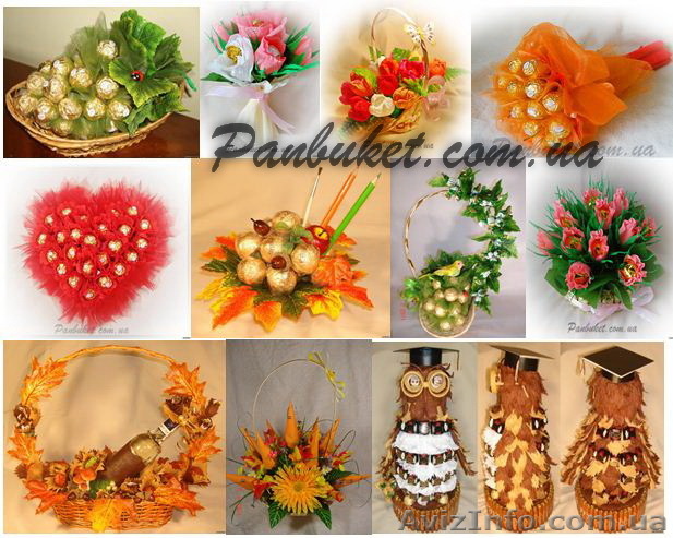 Подарки учителям  на выпускной – букеты и композиции из конфет - <ro>Изображение</ro><ru>Изображение</ru> #1, <ru>Объявление</ru> #700076