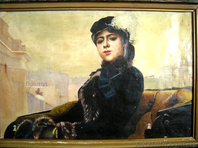 Срочно Продам копию картины Крамского "Портрет неизвестной" , - <ro>Изображение</ro><ru>Изображение</ru> #1, <ru>Объявление</ru> #700250