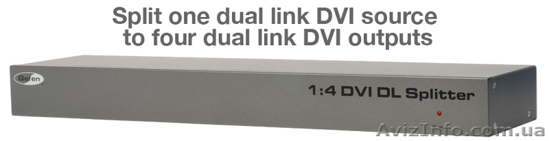 1:4 DVI Dual Link Splitter.Distributes a dual-link DVI  - <ro>Изображение</ro><ru>Изображение</ru> #1, <ru>Объявление</ru> #712657
