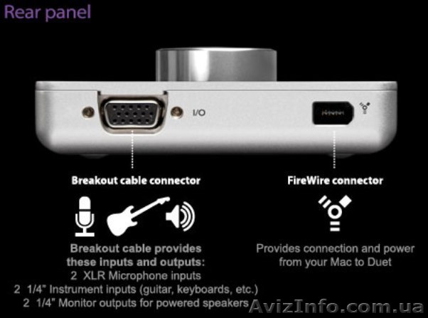 Звуковая карта Apogee Duet  Аудио интерфейс - <ro>Изображение</ro><ru>Изображение</ru> #1, <ru>Объявление</ru> #235744