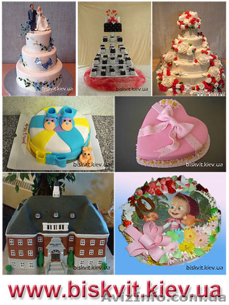Праздничные торты на заказ с доставкой по Киеву, торты на заказ в Киеве - <ro>Изображение</ro><ru>Изображение</ru> #1, <ru>Объявление</ru> #832674