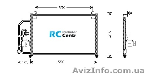 радиатор кондиционера на деу ланос (Daewoo Lanos). - <ro>Изображение</ro><ru>Изображение</ru> #1, <ru>Объявление</ru> #866398