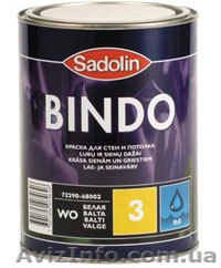 Краска для стен и потолка SADOLIN BINDO 3 (10л) Швеция - <ro>Изображение</ro><ru>Изображение</ru> #1, <ru>Объявление</ru> #886647