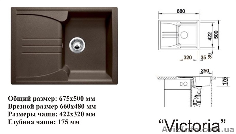 Кухонные мойки из искусственного камня от производителя - <ro>Изображение</ro><ru>Изображение</ru> #1, <ru>Объявление</ru> #885416