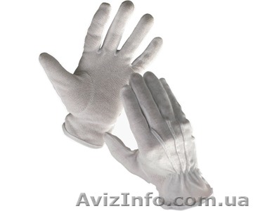 Перчатки официанта белые с вкраплением с манжетом и без от 7 грн - <ro>Изображение</ro><ru>Изображение</ru> #1, <ru>Объявление</ru> #927251
