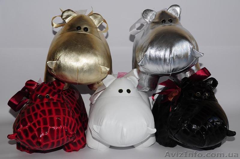 Кожанные игрушки для дизайна интерьеров. Бегемотики Бугги. - <ro>Изображение</ro><ru>Изображение</ru> #1, <ru>Объявление</ru> #926962