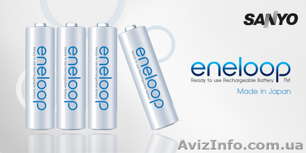 Аккумуляторы Sanyo Eneloop AA 2000 mAh, HR-3UTGB, 1800 циклов! - <ro>Изображение</ro><ru>Изображение</ru> #1, <ru>Объявление</ru> #929728