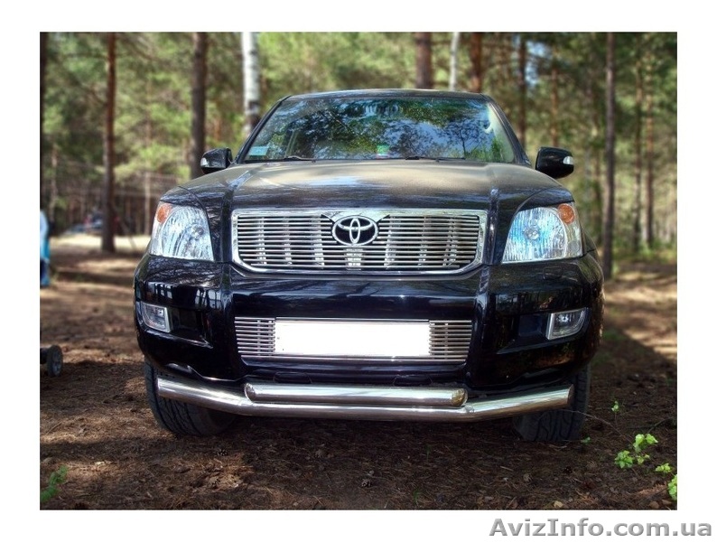 Защитная дуга по бамперу Toyota Land Cruiser Prado 120 двойная - <ro>Изображение</ro><ru>Изображение</ru> #1, <ru>Объявление</ru> #943945