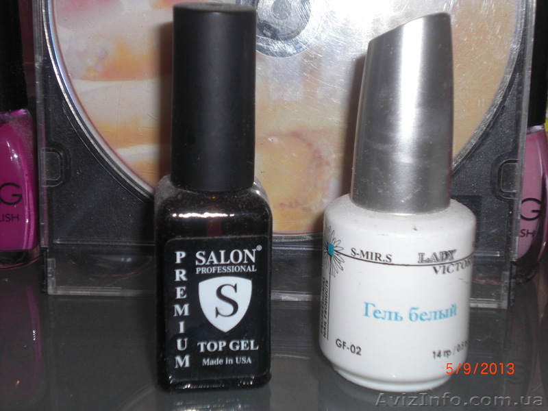 Гель белый френч, гель прозрачный финиш - <ro>Изображение</ro><ru>Изображение</ru> #1, <ru>Объявление</ru> #959245