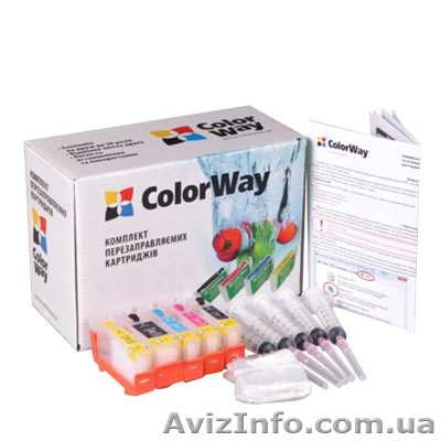 Перезаправляемые картриджи ПЗК Canon IP4840/MG5140/5340 без чипа  - <ro>Изображение</ro><ru>Изображение</ru> #1, <ru>Объявление</ru> #994594