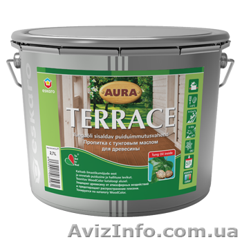 Aura Terrace Масло для террас 9л. - <ro>Изображение</ro><ru>Изображение</ru> #1, <ru>Объявление</ru> #1023329