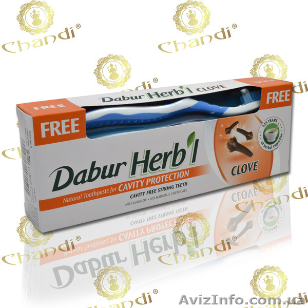 Зубная паста с гвоздикой, Dabur + зубная щетка в подарок! - <ro>Изображение</ro><ru>Изображение</ru> #1, <ru>Объявление</ru> #1028131