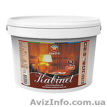Eskaro Kabinet 20, 70 лак для внутренних работ (полуматовый, глянцевый) 2,4л. - <ro>Изображение</ro><ru>Изображение</ru> #1, <ru>Объявление</ru> #1023356