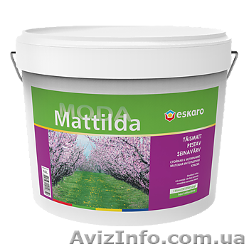 Eskaro Mattilda краска для стен и потолков (матовая) 9,5 л. - <ro>Изображение</ro><ru>Изображение</ru> #1, <ru>Объявление</ru> #1023360