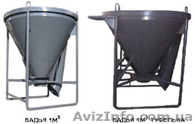 Бункер для бетону "Туфелька" 1.0 м3 - <ro>Изображение</ro><ru>Изображение</ru> #1, <ru>Объявление</ru> #1047803