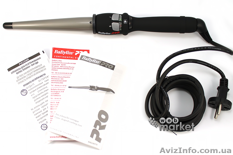 Конусная плойка для завивки волос Babyliss Pro - <ro>Изображение</ro><ru>Изображение</ru> #1, <ru>Объявление</ru> #1038315