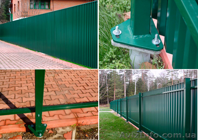 Забор из профлиста установим быстро и недорого. - <ro>Изображение</ro><ru>Изображение</ru> #1, <ru>Объявление</ru> #1054388