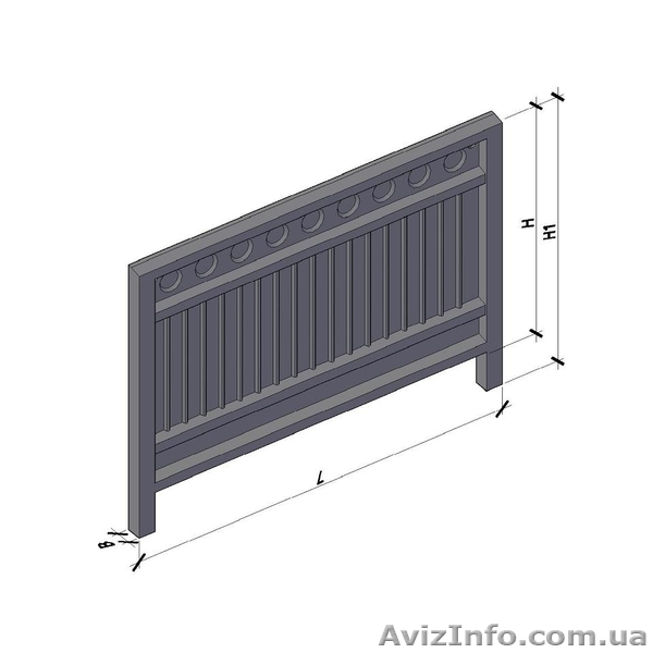 Продам Панель ограждения ЗП 400-8 - <ro>Изображение</ro><ru>Изображение</ru> #1, <ru>Объявление</ru> #1073363