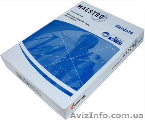 Продам оптом бумагу формата А4, 17 шт., 40грн/шт. MAESTRO STANDART - <ro>Изображение</ro><ru>Изображение</ru> #1, <ru>Объявление</ru> #1110041