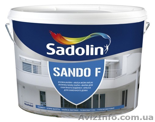 Краска для фасада и цоколя. SANDO F10л/1141грн - <ro>Изображение</ro><ru>Изображение</ru> #1, <ru>Объявление</ru> #1098212