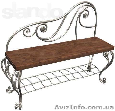 Банкетка кованая для дома - <ro>Изображение</ro><ru>Изображение</ru> #1, <ru>Объявление</ru> #1100847