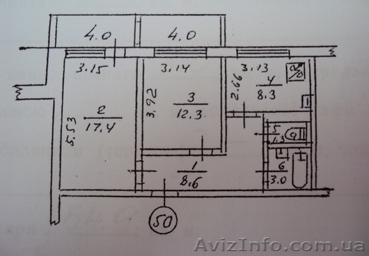 2-х комн. квартира, Киев, Голосеевский 55 кв.м - <ro>Изображение</ro><ru>Изображение</ru> #1, <ru>Объявление</ru> #1137394