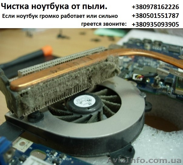 Чистка ноутбука от пыли, замена термопасты. - <ro>Изображение</ro><ru>Изображение</ru> #1, <ru>Объявление</ru> #1152932