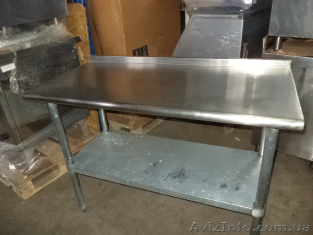 Стол нержавеющий с регулируемой полкой б/у - <ro>Изображение</ro><ru>Изображение</ru> #1, <ru>Объявление</ru> #1167123